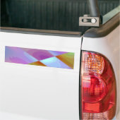 Pink Purple Multicolored abstract pattern editable Bumpersticker (Op Truck)