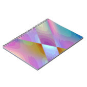 Pink Purple Multicolored abstract pattern editable Notitieboek (Linkerzijde)
