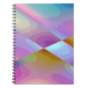 Pink Purple Multicolored abstract pattern editable Notitieboek