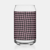 Pink Purple Plaid Checker Seamless Pattern Blikvorm Glas (Rechts)