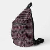Pink Purple Plaid Checker Seamless Pattern Sling Bag (Rechterhoek)
