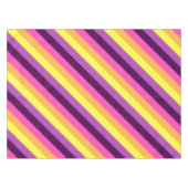 Pink Purple Retro Stripes Petite Nappe (Devant (Horizontal))