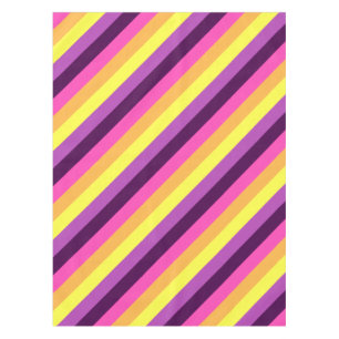 Pink Purple Retro Stripes Petite Nappe