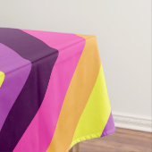 Pink Purple Retro Stripes Petite Nappe (In Situ)