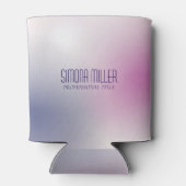 Pink Purple White Minimalist Aesthetic Gradient Blikjeskoeler (Achterkant)