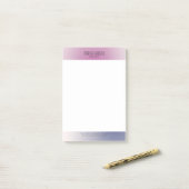 Pink Purple White Minimalist Aesthetic Gradient Post-it® Notes (Op bureau)