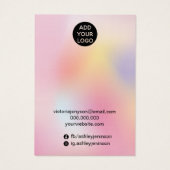 pink rainbow holographic necklace earrings display (Dos)