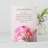 Pink ranunculus bouquet programma (Staand voorkant)