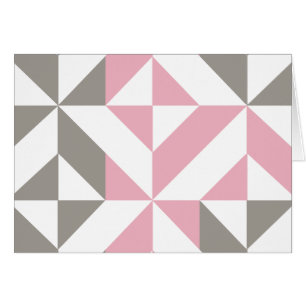Pink Raspberry and Silver Geometric ZigZag