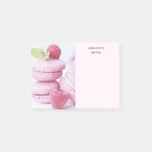 Pink Raspberry Macarons French Pastry Foto Post-it® Notes