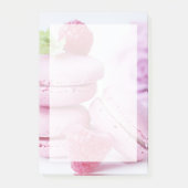 Pink Raspberry Macarons French Pastry Foto Post-it® Notes (Voorkant)