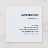 Pink Raspberry Macarons French Pastry Vierkante Visitekaartje (Achterkant)