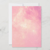 Pink Reach Four the Stars 4th Birthday Invitation (Dos)