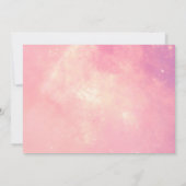 Pink Reach Four the Stars 4th Birthday Invitation (Dos)