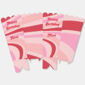 Pink Red Abstract Pattern Trendy Bedankdoosjes (Ongevouwen)