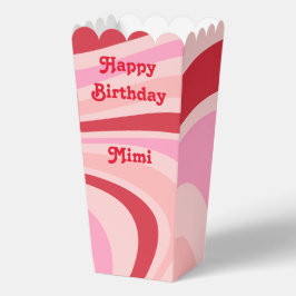 Pink Red Abstract Pattern Trendy Bedankdoosjes