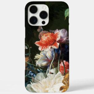PINK RED ANEMONES WHITE FLOWERS, BUTTERFLY Floral iPhone 16 Pro Max Hoesje