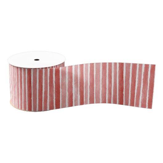 Pink Red Candy Cane Stripes Christmas Grosgrain Lint (Spoel)