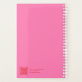 Pink/Red Floral Block Quote | Fully Customizable Planner (Achterkant)