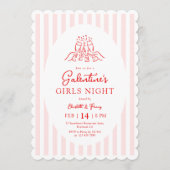 Pink Red Galentine's Party Invitation (Devant)