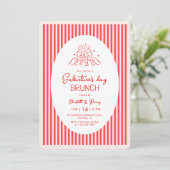 Pink Red Galentine's Party Invitation (Debout devant)