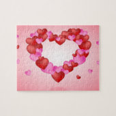 Pink Red Hearts Puzzle (Horizontal)