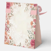 Pink & Red Romantic Rose Spring Wedding  Bedankdoosjes (Achterkant)