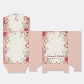 Pink & Red Romantic Rose Spring Wedding  Bedankdoosjes (Ongevouwen)
