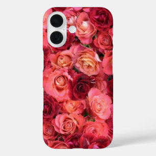 PINK RED ROSE FIELD iPhone 16 HOESJE