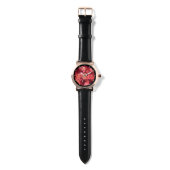 PINK RED ROSE FIELD HORLOGE (Bandje)