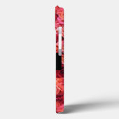 PINK RED ROSE FIELD, RED RUBY GEMSTONE MONOGRAM Case-Mate iPhone CASE (Achterkant / Links)