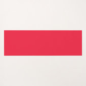 Pink Red Strawberries Floral Pattern Monogram Yogamat (Achterkant (horizontaal))