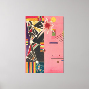 Pink Red Wassily Kandinsky Canvas Afdruk