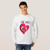 Pink Redheart valentijn`s T-shirt (Voorkant volledig)