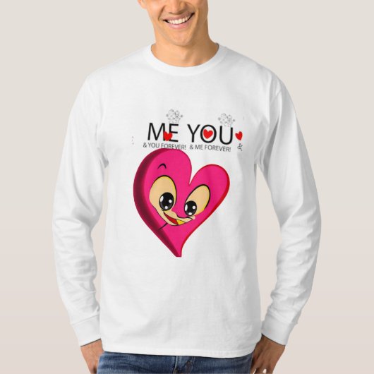 Pink Redheart valentijn`s T-shirt (Voorkant)
