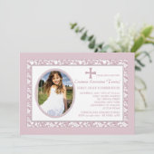 Pink Reflection Photo Invitation (Debout devant)