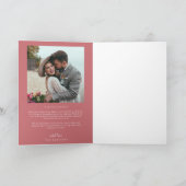 Pink Retro Amour et Merci White Arch Mariage (Intérieur)