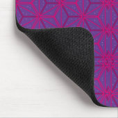 Pink retro geometric pattern muismat (Hoek)