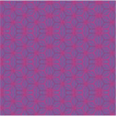 Pink retro geometric pattern sticker (Voorkant)