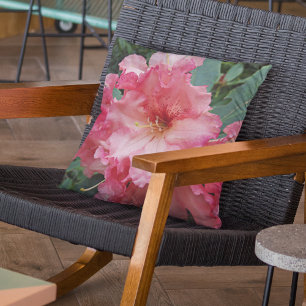 Pink Rhododendron Bloom Floral Buitenkussen