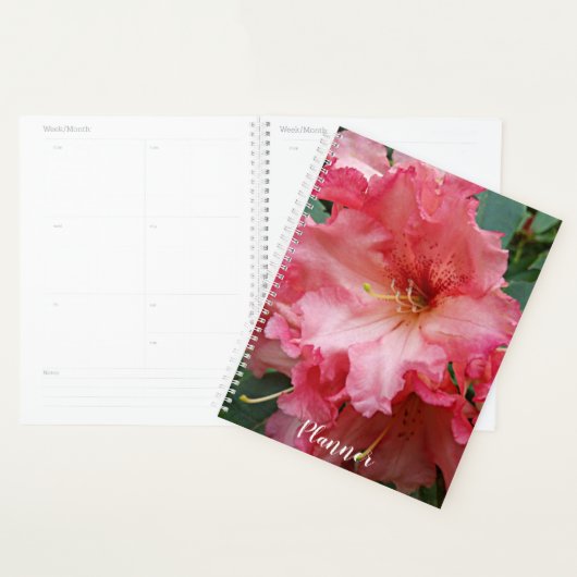 Pink Rhododendron Bloom Floral Planner (Display)