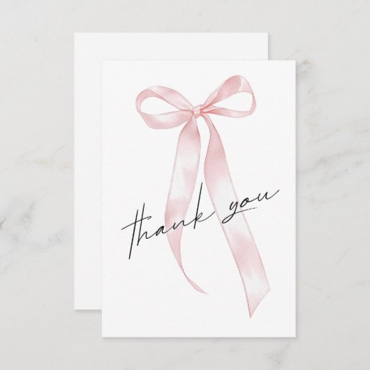 Pink Ribbon Bedankt (Voorkant / Achterkant)