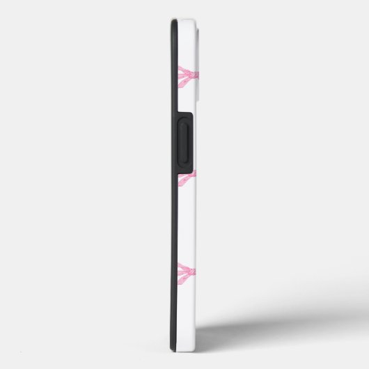 Pink Ribbon Bow Trellis Case-Mate iPhone Case (Achterkant / Rechts)