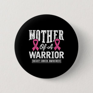Pink Ribbon Breast Cancer Awareness Moeder of a Wa Ronde Button 5,7 Cm