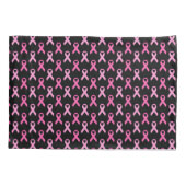 Pink Ribbon Breast Cancer Awareness Pattern Kussensloop (Achterkant)
