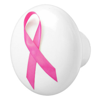 Pink Ribbon Breast Cancer Bewustheid Keramische Knop
