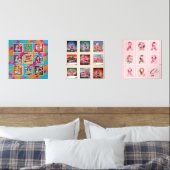 Pink Ribbon Breast Cancer Bewustheid Muurkunst Sets (Slaapkamer)