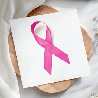 Pink Ribbon Breast Cancer Bewustheid Servet