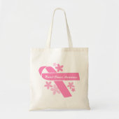 Pink Ribbon Breast Cancer Bewustheid Tote Bag (Voorkant)