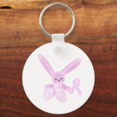 Pink Ribbon Bunny Sleutelhanger (Voorkant)